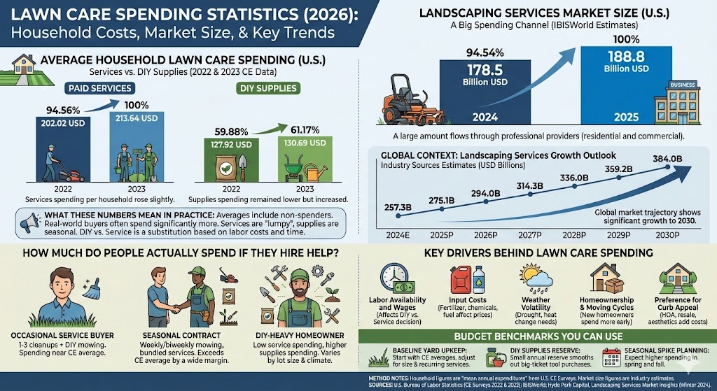 lawn care spending statistics